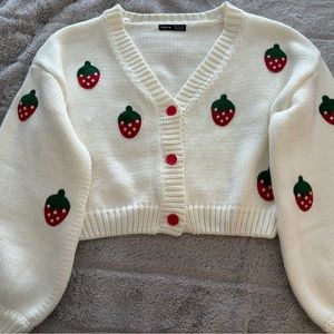 Strawberry Cardigan
